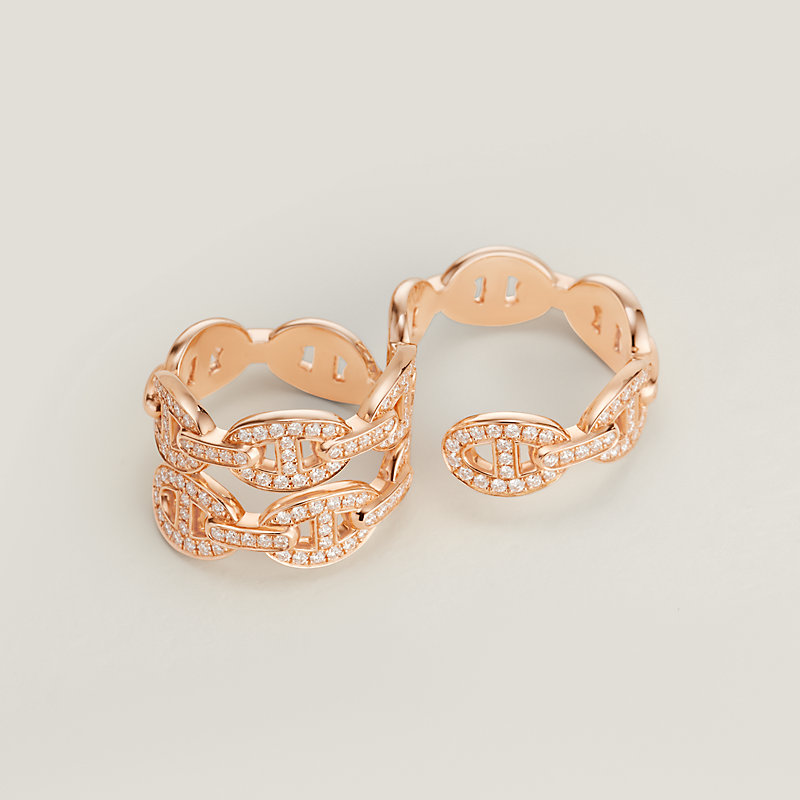 【希少♪】Chaine d'ancre Enchainee ダブルリング Chaine d'ancre Enchainee double ring | Hermès UK